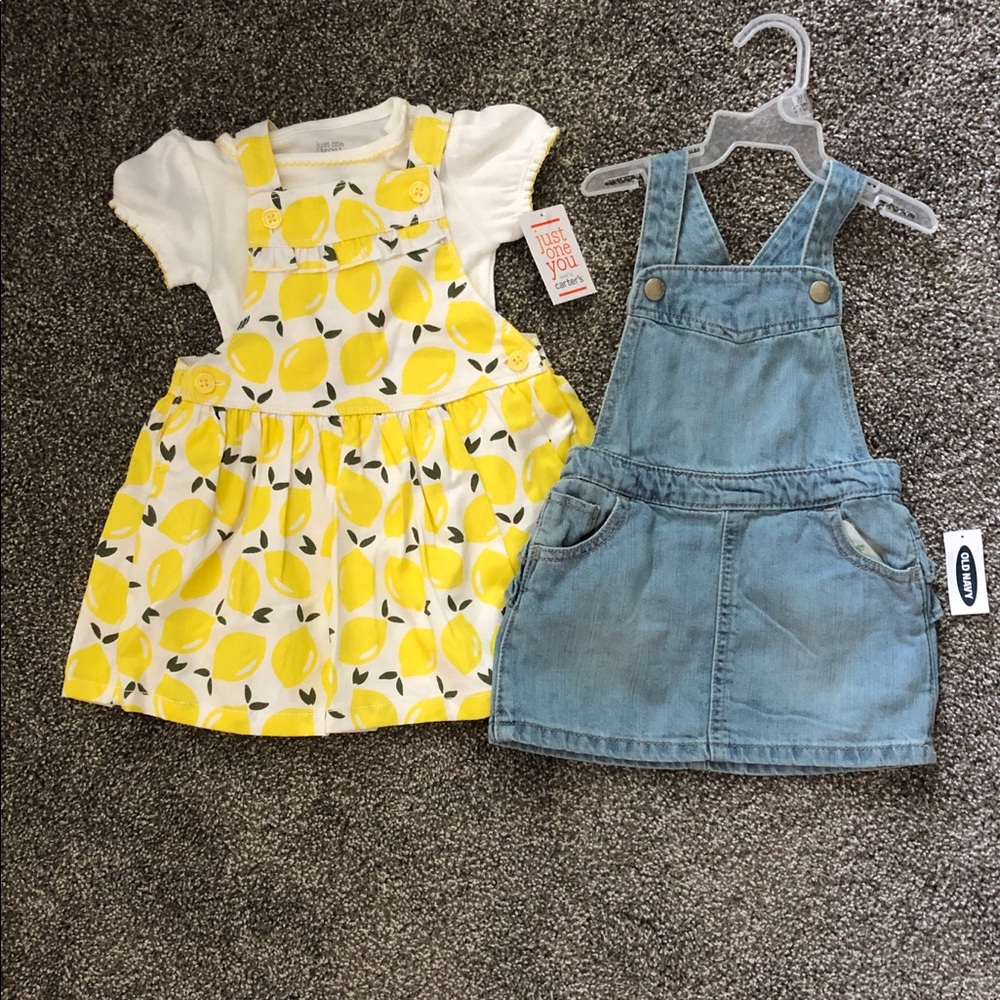 Overall skirt lot baby girl